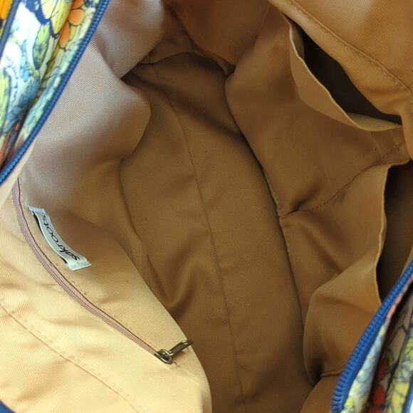 Sakroots Boho Spring Butterfly Floral Woven Jute Tote Shoulder Bag - Picture 6 of 8